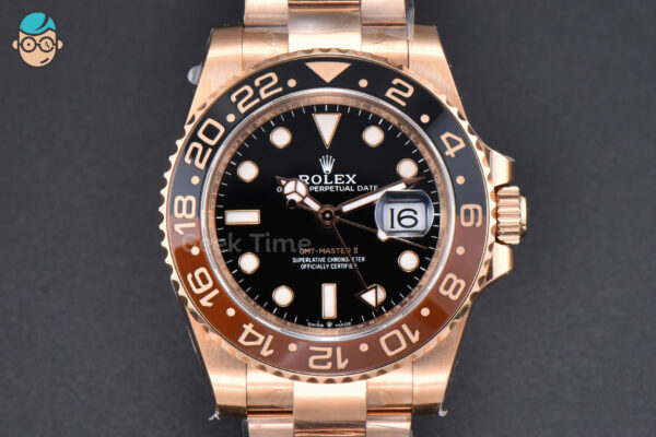GMT-Master II Rootbeer 126715 CHNR VSF 40mm Black/Brown Ceramic Oyster Bracelet DD3286 - Image 2